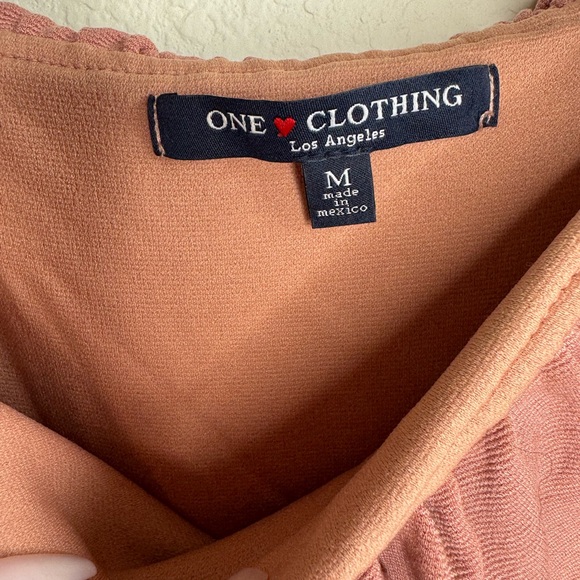 OFF SHOULDER RUFFLE DRESS PINK M - Picture 3 of 3